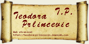 Teodora Prlinčević vizit kartica